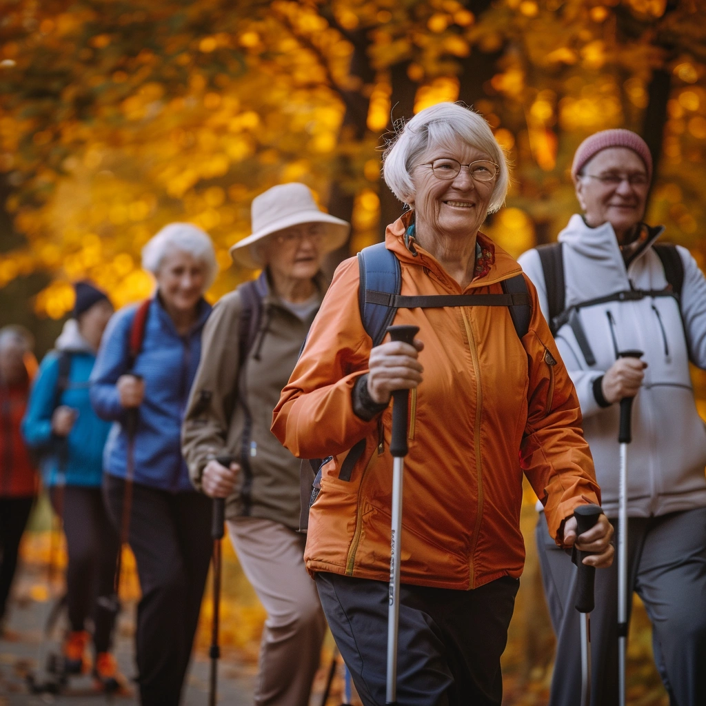 Скандинавська ходьба на природі